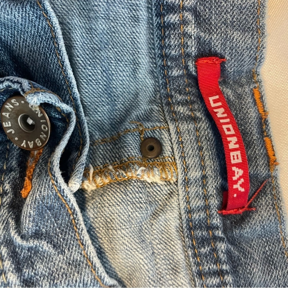 Union bay jeans distressed handcrafted Light Blue Denim - Picture 9 of 14